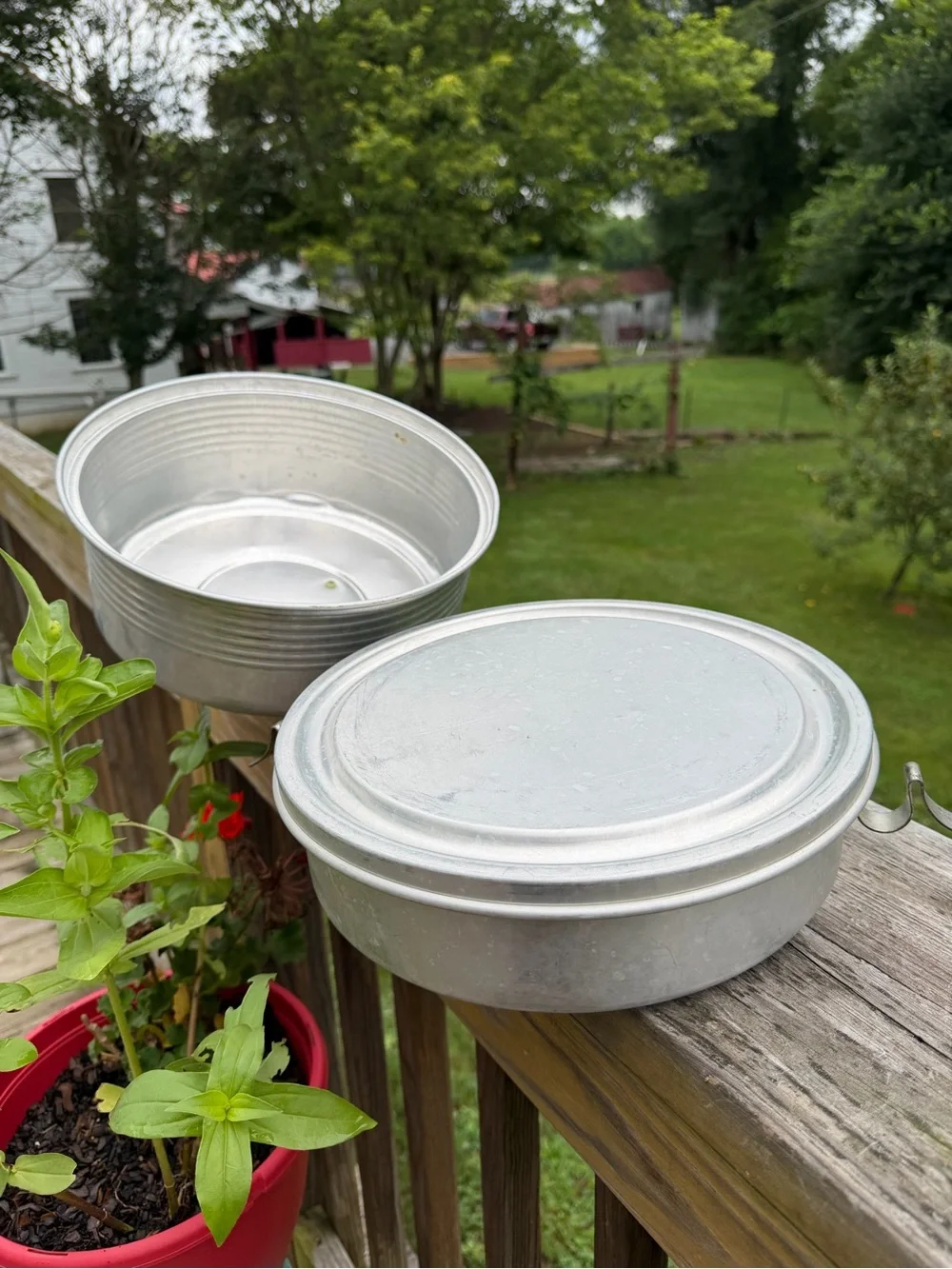 Vintage Regal Aluminum Cake & Pie Carrier: 2-Tier Locking Rustic Patina 1950’s